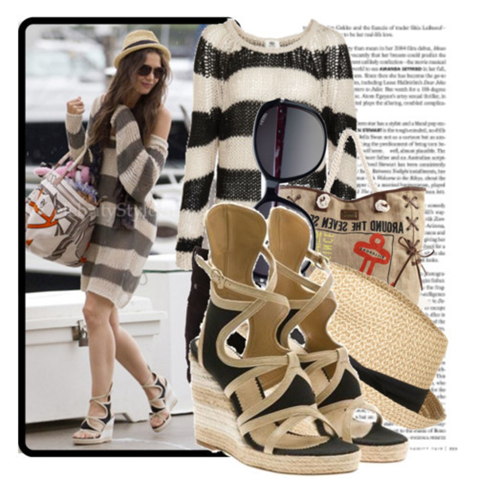 Nib Balenciaga Color Block Leather Canvas Gladiator Platform Wedges Sandal 39